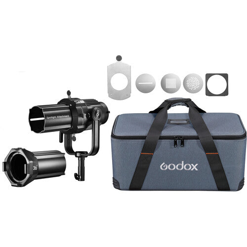 Godox VSA-36K Lente Spot para Iluminación con Montura Bowens y Gobo Holder