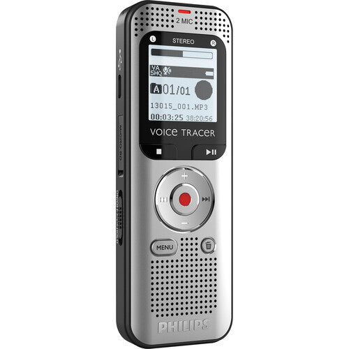 Philips DVT2015 Grabadora de Audio con 8GB Memoria y Micrófonos Estéreo