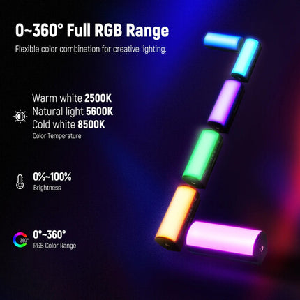 Neewer TL96 RGB Barra de Luz Portátil 96 LEDs 2500-8500K CRI 97+