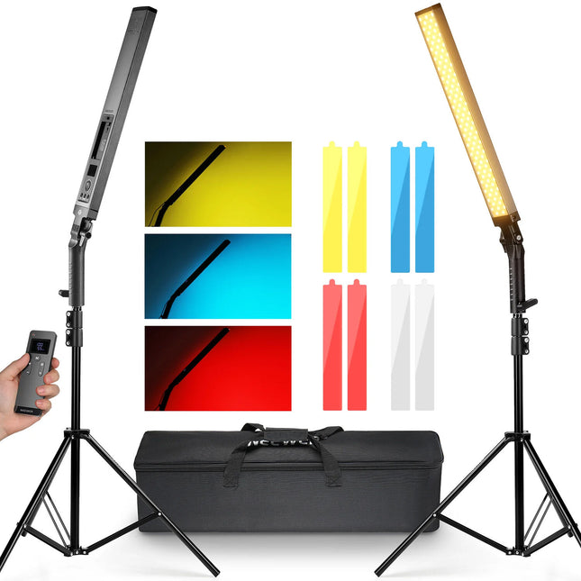 Neewer BH20B Kit de Iluminación LED Video 2 Barras 23.6 Pulgadas 3200-5600K Dimmable