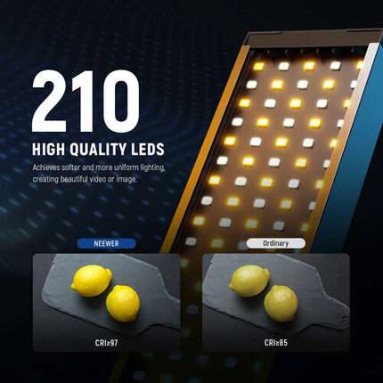 Neewer BH20B Kit de Iluminación LED Video 2 Barras 23.6 Pulgadas 3200-5600K Dimmable