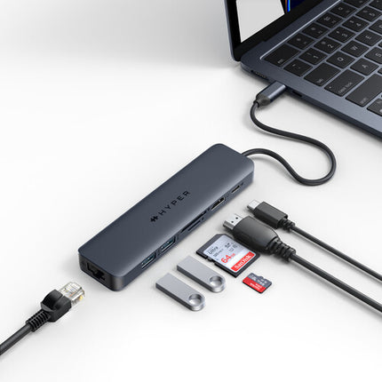 HYPER HyperDrive Next Hub USB-C 7 Puertos 4K 60Hz 100W PD Azul
