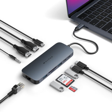 HYPER HyperDrive Next Hub USB-C 11 Puertos HDMI 4K 60Hz 140W PD