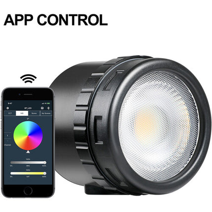 GVM Mini Luz LED RGB Impermeable con Montura Zapata y Temperatura 2000-5600K