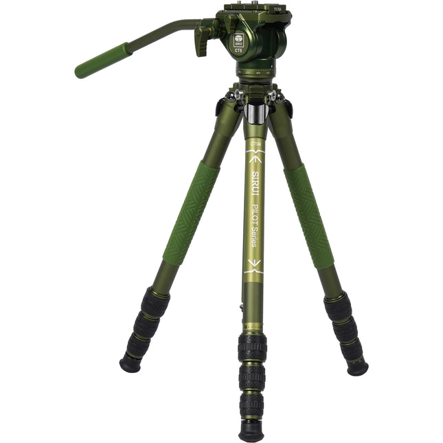 Sirui CT04 Serie Pilot Trípode con Cabezal CT5 58.4" Alcance 6.6 lb Capacidad Verde