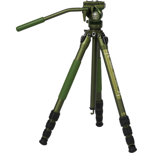 Sirui CT04 Serie Pilot Trípode con Cabezal CT5 58.4" Alcance 6.6 lb Capacidad Verde