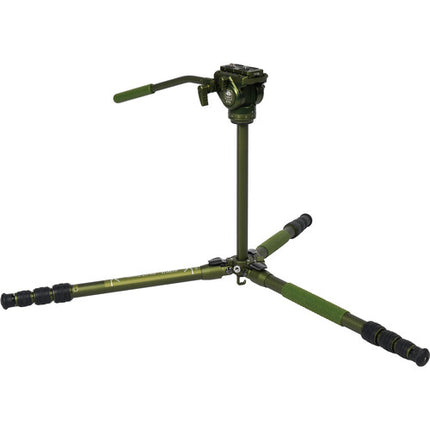 Sirui CT04 Serie Pilot Trípode con Cabezal CT5 58.4" Alcance 6.6 lb Capacidad Verde