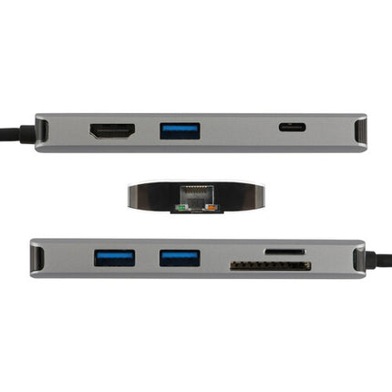 Xcellon 8 en 1 USB-C 3.2 Gen 1 Hub Multimedia con HDMI 4K y 100W PD