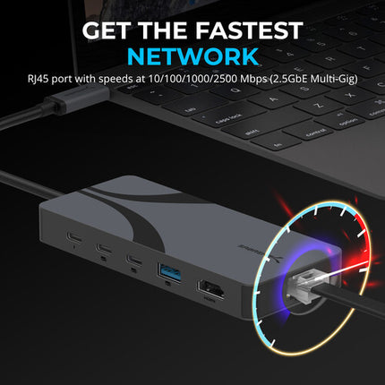 Sabrent 5-in-1 USB4 Travel Hub con 2x USB-C 85W PD y HDMI 8K