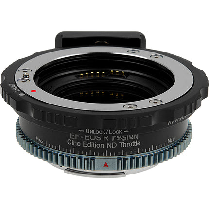 FotodioX Vizelex ND Throttle Fusion Adaptador Cine para Canon EF a RF con filtro variable y montura Breech-Lock
