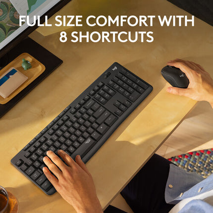 Logitech MK295 Teclado y Ratón Inalámbricos Silenciosos Alcance 10m USB