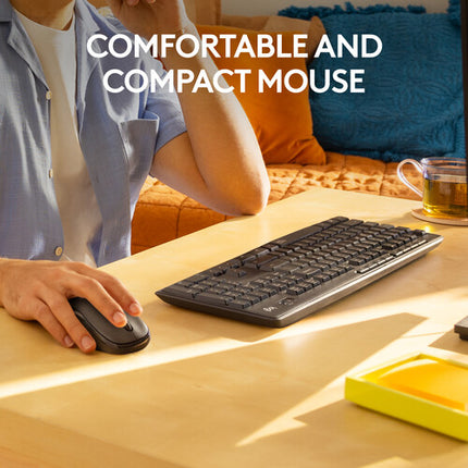 Logitech MK295 Teclado y Ratón Inalámbricos Silenciosos Alcance 10m USB