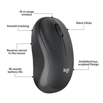 Logitech MK295 Teclado y Ratón Inalámbricos Silenciosos Alcance 10m USB
