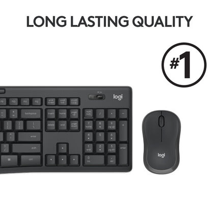 Logitech MK295 Teclado y Ratón Inalámbricos Silenciosos Alcance 10m USB