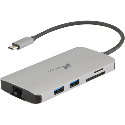 Xcellon 8 en 1 USB-C 3.2 Gen 1 Hub Multimedia con HDMI 4K y 100W PD