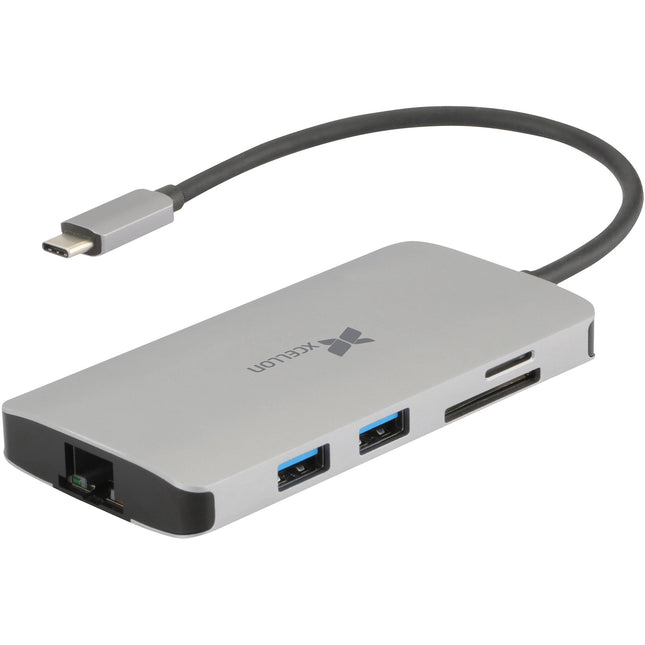 Xcellon 8 en 1 USB-C 3.2 Gen 1 Hub Multimedia con HDMI 4K y 100W PD