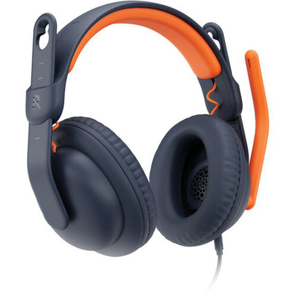 Logitech Zone Learn Auriculares Over-Ear USB-C 32mm con Micrófono Rotativo