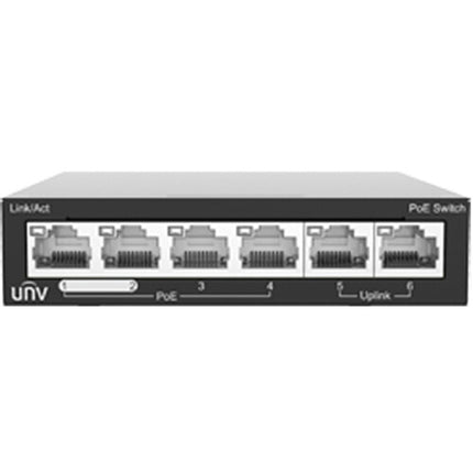Uniview NSW2020-6T-POE-IN Switch no gestionado 6 Puertos 60W PoE+ 1.2 Gb/s