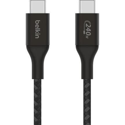 Belkin BoostCharge Cable USB-C 240W 2.0 Interfaz Nylon 2 años garantía