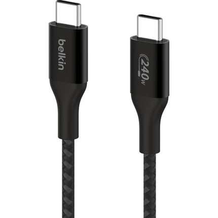 Belkin BoostCharge Cable USB-C 240W 2.0 Interfaz Nylon 2 años garantía