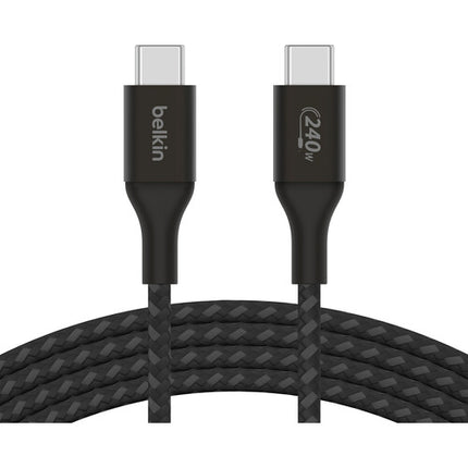 Belkin BoostCharge Cable USB-C 240W 2.0 Interfaz Nylon 2 años garantía