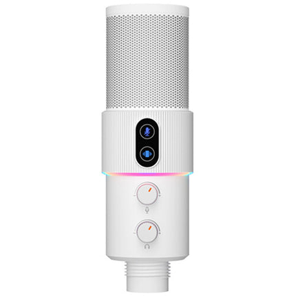 Comica Audio STA-U2A Micrófono USB Condensador 25mm Kit Blanco Boom Arm Shockmount Pop Filter