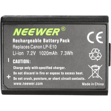 Neewer Empuñadura Batería Vertical para Canon 1100D 1200D 1300D con Doble Batería LP-E10