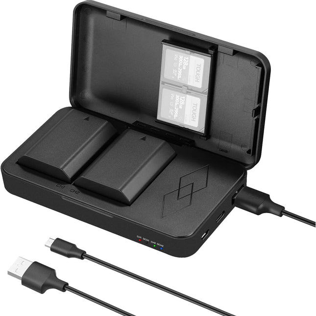 Neewer NP-FZ100 Baterías Recargables 2-Pack con Cargador Dual y Puerto USB