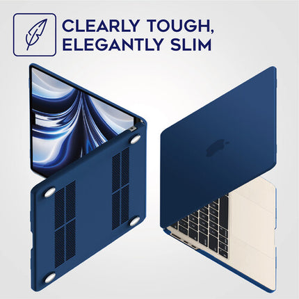 Funda rígida iBenzer Neon Party 15" MacBook Air Azul con ventilación y cover teclado