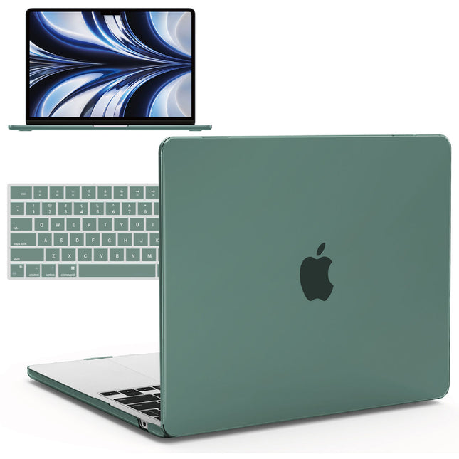 iBenzer Neon Party Funda rígida para MacBook Air 15" verde con cubierta teclado y film pantalla