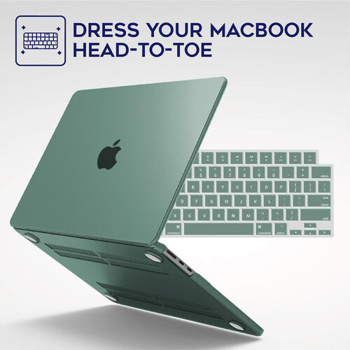 iBenzer Neon Party Funda rígida para MacBook Air 15" verde con cubierta teclado y film pantalla
