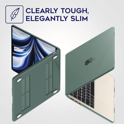 iBenzer Neon Party Funda rígida para MacBook Air 15" verde con cubierta teclado y film pantalla