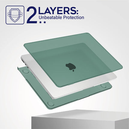 iBenzer Neon Party Funda rígida para MacBook Air 15" verde con cubierta teclado y film pantalla