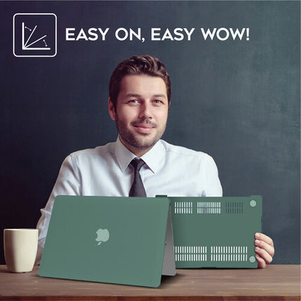 iBenzer Neon Party Funda rígida para MacBook Air 15" verde con cubierta teclado y film pantalla