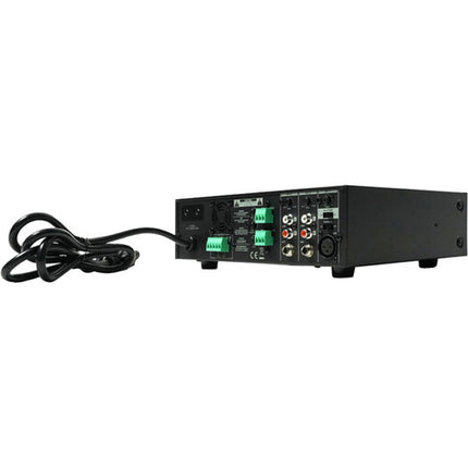 Quest Commercial M120 Amplificador y Mezclador 120W Control 2-Bandas Phantom Power