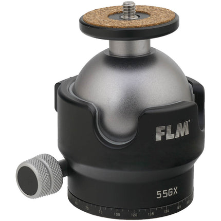 FLM 55GX Cabezal de trípode capacidad 40 kg altura 7.9 cm aluminio