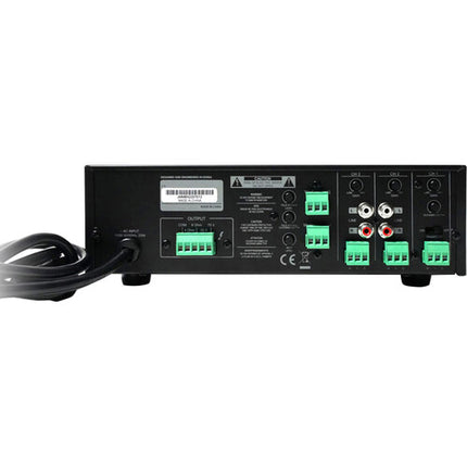 Quest Commercial M65 amplificador y mezclador compacto 65W 3 canales control de tono