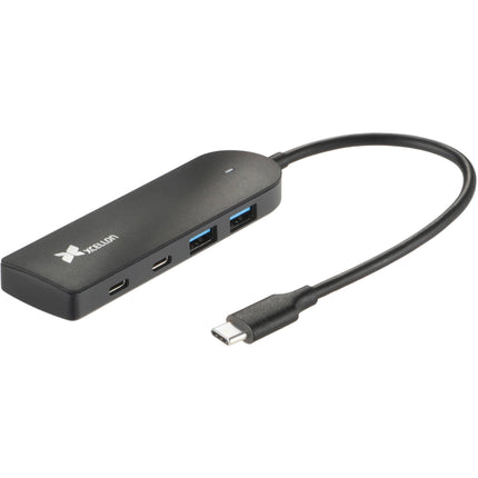 Xcellon Hub USB 3.2 Gen 1 4 Puertos Slim Tipo C y A Portátil