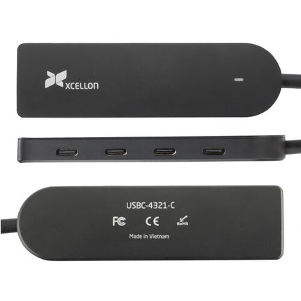 Xcellon Hub USB Tipo C Delgado 4 Puertos USB 3.2 Gen 1 portátil