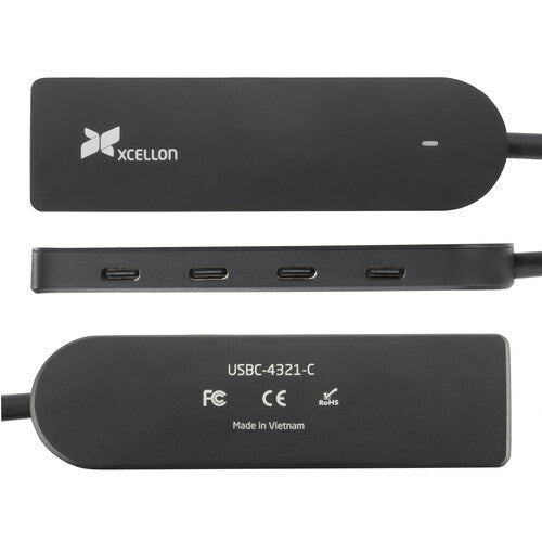 Xcellon Hub USB Tipo C Delgado 4 Puertos USB 3.2 Gen 1 portátil