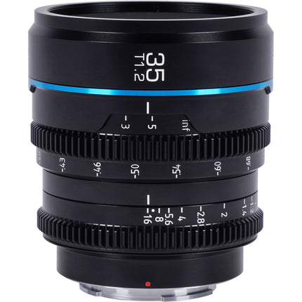Sirui Night Walker 35mm T1.2 S35 Objetivo Cine E-Mount Apertura T1.2 y Diseño Ligero