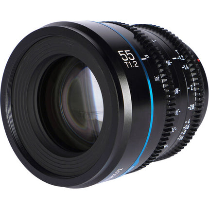 Sirui Night Walker 55mm T1.2 S35 Lente Cine para sensores Super35 y APS-C con montura RF y diseño compacto negro