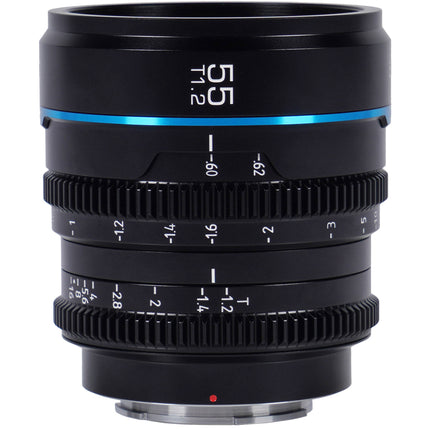 Sirui Night Walker 55mm T1.2 S35 Lente Cine para sensores Super35 y APS-C con montura RF y diseño compacto negro