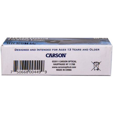 Carson ML-15 11x Lupa Compacta con Iluminación LED y Enfoque Ajustable
