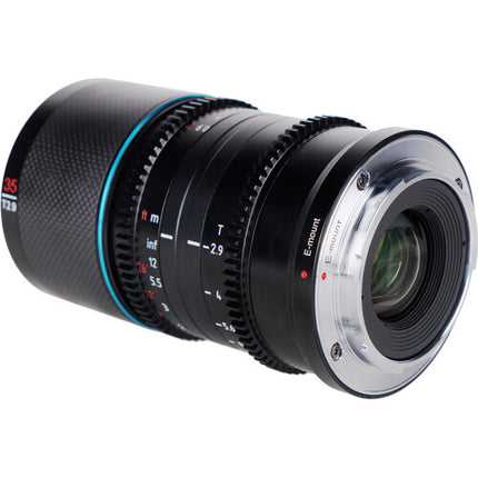 Sirui Saturn 35mm T2.9 Lente Anamórfica Full-Frame Fibra de Carbono 82mm
