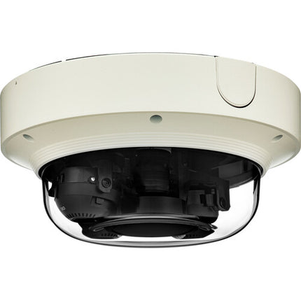 Hanwha Vision PNM-8082VT Cámara Domo Multidireccional 6MP 3 Sensores 3-6mm PoE Exterior IP66 IK10
