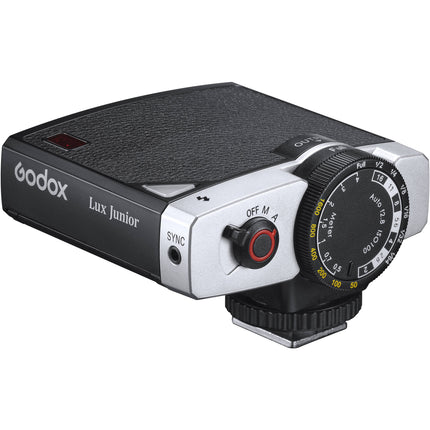 Godox Lux Junior Flash Retro para Cámara Negro Potencia GN 39.4 ISO 100