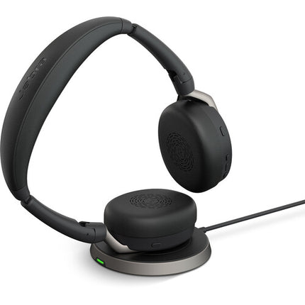 Jabra Evolve2 65 Flex Link MS Auriculares inalámbricos con cancelación activa de ruido y 20 horas de batería