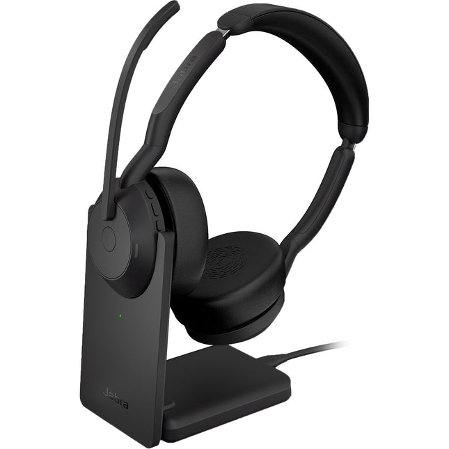 Jabra Evolve2 55 Link380c Auriculares Inalámbricos USB-C Estéreo 18h Batería Canción Activa con Base