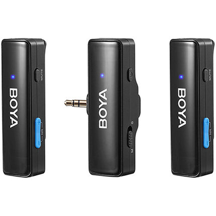 BOYA BOYALINK Sistema de Micrófono Inalámbrico 2 Personas 328' Alcance Conectores Intercambiables